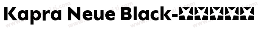 Kapra Neue Black字体转换